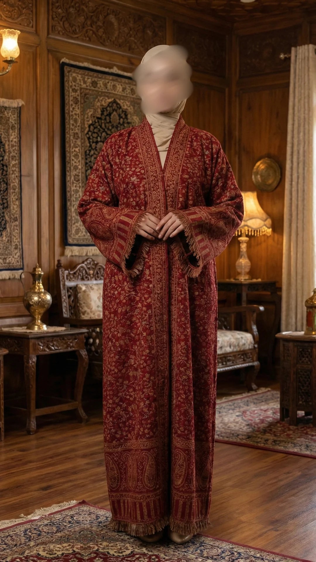 Pashora Artisan Pashmina Abaya