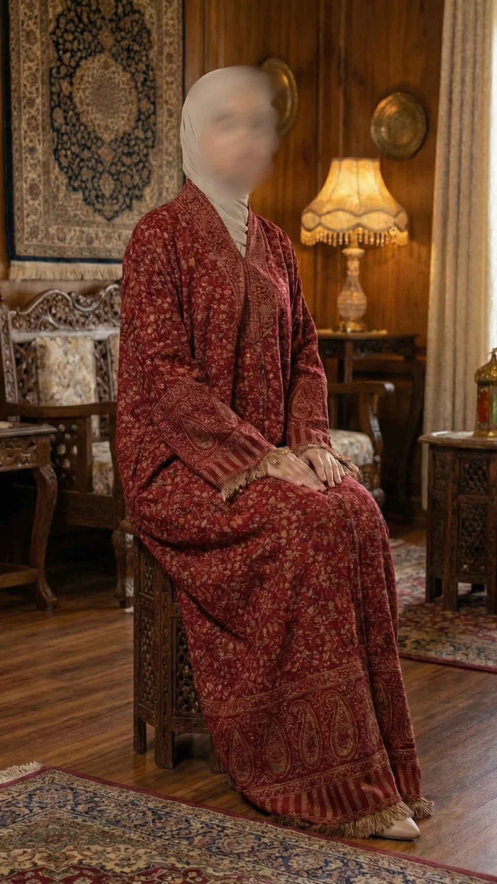 Pashora Artisan Pashmina Abaya