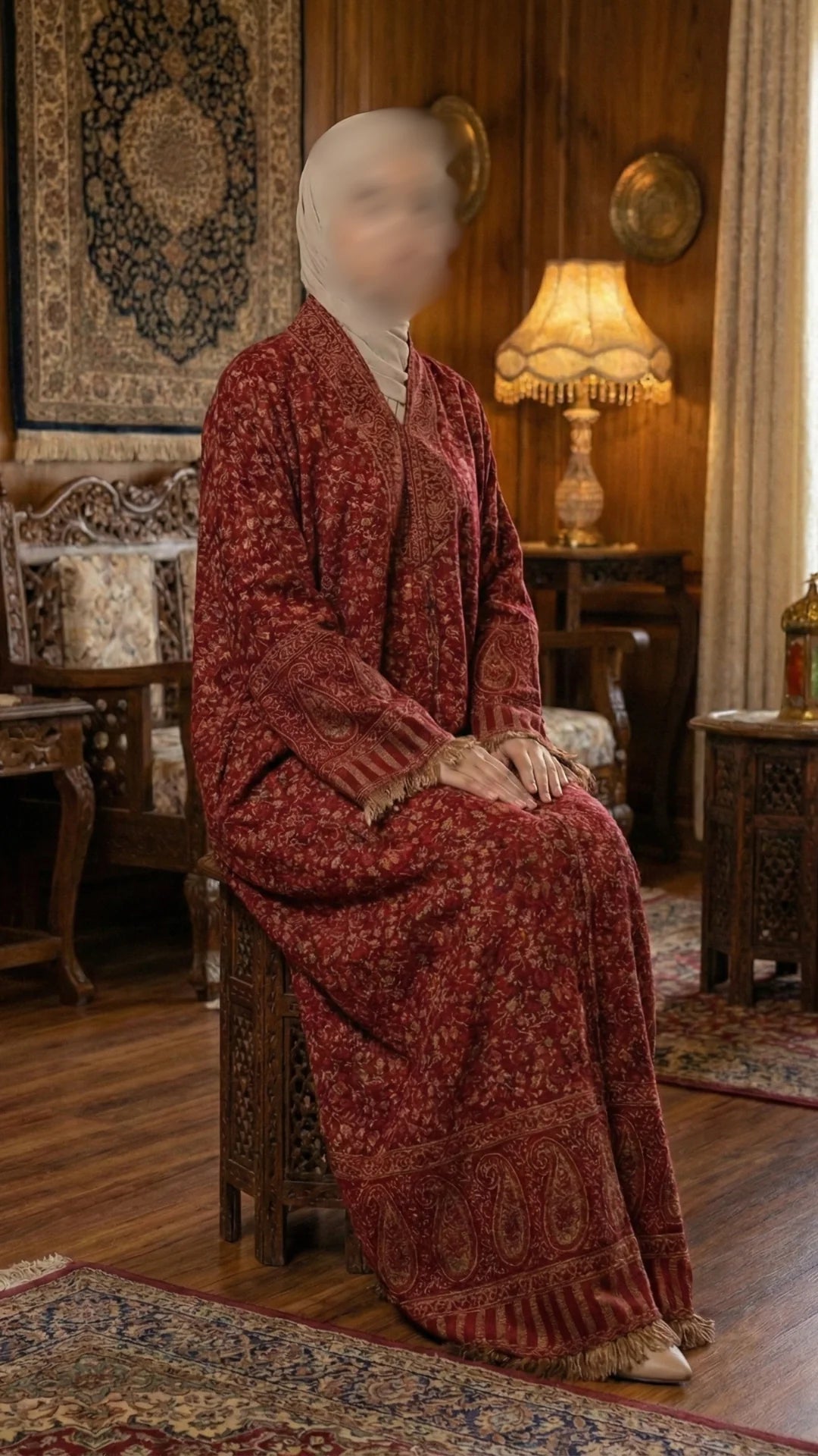 Pashora Artisan Pashmina Abaya